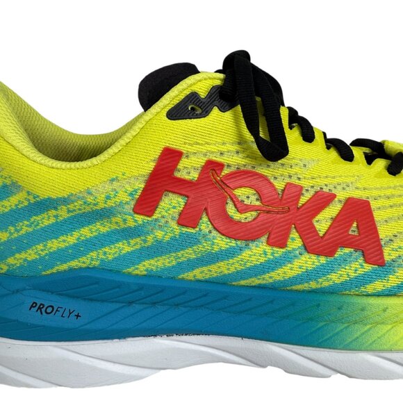 HOKA Mach 5 Evening Primrose Scuba Blue men's running training sneakers size 10 - Picture 5 of 9